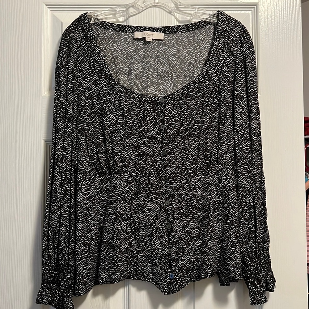 Black Pattern Top